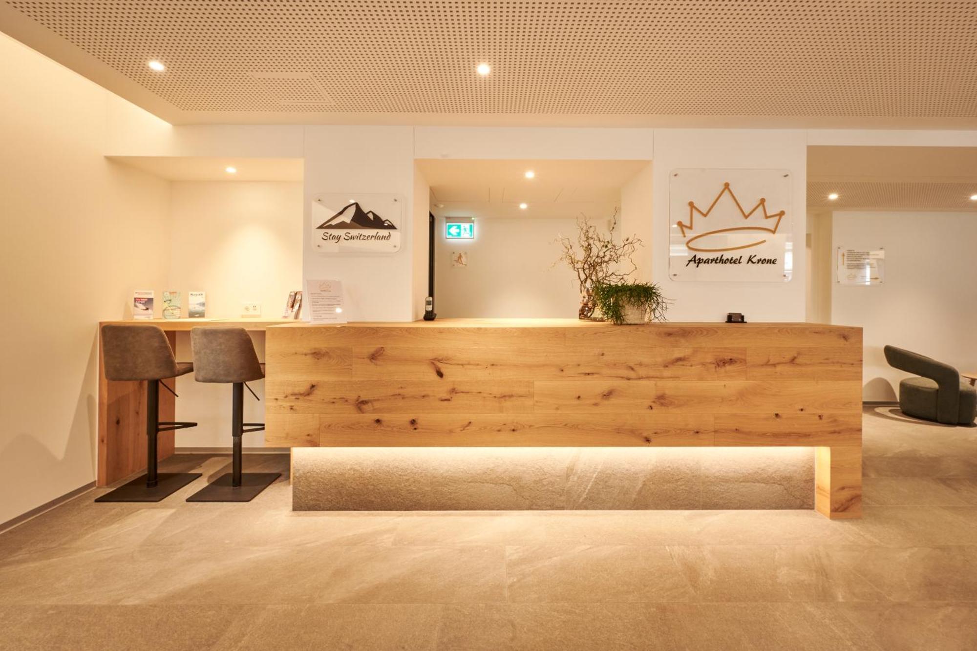 Aparthotel Krone - Self Check-In Unterseen Extérieur photo